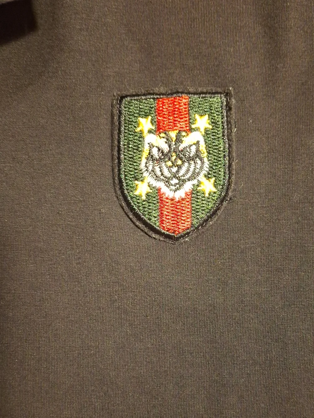 Gucci Black Polo with Red and Green Trim